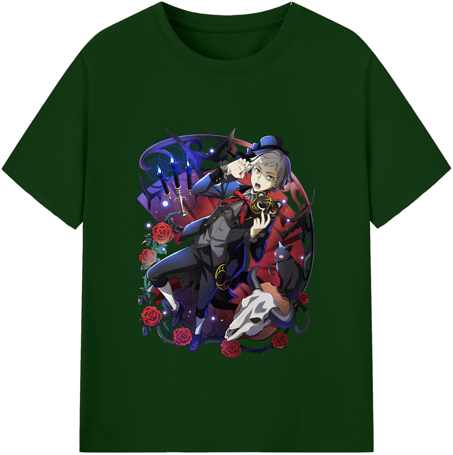 （画像用） 文豪ストレイドッグス Bungo Stray Dogs 綿100％半袖Tシャツ（フロントプリント）